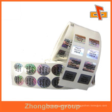 Guangzhou Hersteller Großhandel Druck-und Verpackungsmaterial benutzerdefinierte selbstklebend Hologramm Scratch-Label